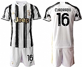 2020-21 Juventus 16 CUADRADO Home Soccer Jersey,baseball caps,new era cap wholesale,wholesale hats